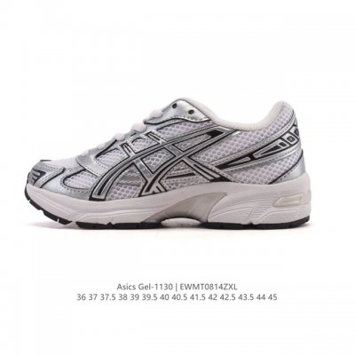Asics 亚瑟士 新款情侣健步减震复古鞋Gel-1 男女时尚透气运动潮流耐磨休闲鞋 。选用网眼与皮革相接，复古而富有层次感。网布搭配银色金属感线条，虎爪 Lo