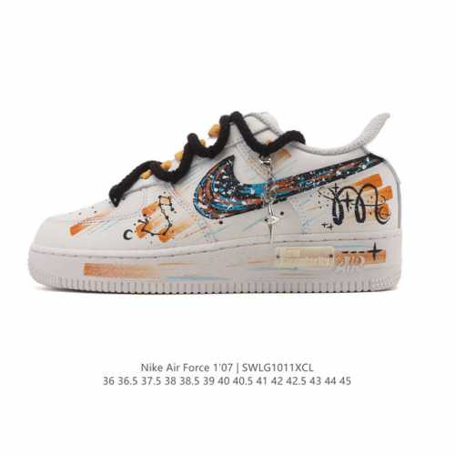 公司级 Af1耐克 Nike Air Force 1 ‘07 Low 空军一号 厚底增高百搭运动板鞋 原楦头原纸板 打造纯正空军版型，专注外贸渠道 全掌内置蜂窝