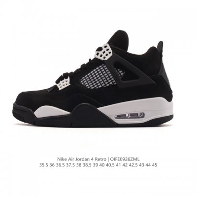 公司级 全头层皮 耐克 Nike Air Jordan 4 Retro Og迈克尔 乔丹Aj4代乔4 低帮复古休闲运动文化篮球鞋。秉承轻量化的速度型篮球鞋设计思