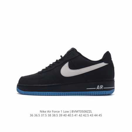 耐克 Nike Air Force 1 '07 Low 空军一号含气垫 低帮百搭厚底增高休闲运动板鞋。柔软、弹性十足的缓震性能和出色的中底设计，横跨复古与现代的 - 点击图像关闭