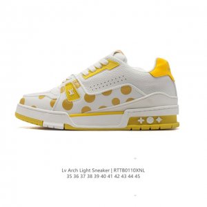 公司级 路易威登louis Vuitton Lv路易威登板鞋 时尚厚底增高运动鞋 潮男女鞋 舒适防滑底和百搭性霸屏整个时尚娱乐圈，细节调整完美主义！鞋面采用专柜