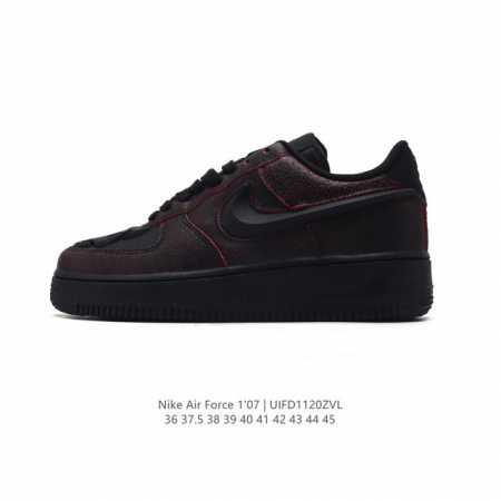 耐克 Nike Air Force 1 '07 Low 空军一号含气垫 低帮百搭厚底增高休闲运动板鞋。柔软、弹性十足的缓震性能和出色的中底设计，横跨复古与现代的 - 点击图像关闭