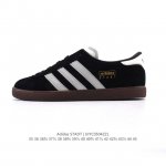 新品 阿迪达斯 Adidas Stadt 舒适透气 百搭潮流 复古时尚 德训鞋 柔软舒适 防滑耐磨 低帮 运动板鞋 男女同款。休闲鞋特色：设计师大胆选择粉色打底