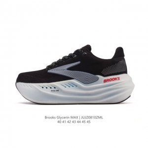 新品公司级 布鲁克斯 Glycerin Max 超级甘油:舒适的增高神器！Brooks Glycerin Max是一款极具突破性的顶级缓震运动跑鞋，由百年专业跑