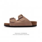德国百年知名鞋履品牌 博肯Birkenstock 勃肯拖鞋系列凉拖鞋休闲沙滩凉鞋 Birkenstock勃肯德国进口男女款牛皮绒面革软底Arizona双扣拖鞋。