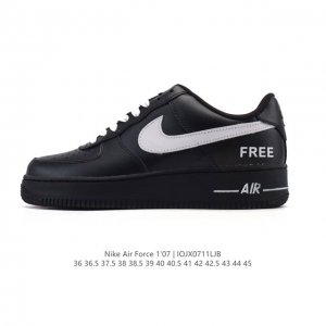 特价头层皮 耐克 Nike Air Force 1 '07 Low 2025新年新款 蛇年限定 空军一号含气垫 小白鞋 低帮百搭厚底增高休闲运动板鞋。柔软、弹性