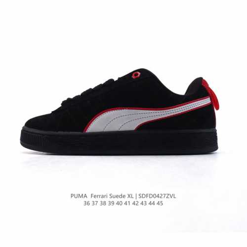 彪马 男女鞋 Puma Ferrari赛车鞋来袭，Puma X Ferrari 联名时尚复古运动板鞋。这双鞋专为赛车运动爱好者设计，富有赛车风格的同时，兼具潮酷