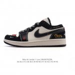 耐克 乔丹Air Jordan 1 Low Aj1 乔1 乔丹1代Aj1 低帮 蛇年限定 复古文化休闲运动篮球鞋。从1985 年面世的元年款汲取设计灵感，采用简
