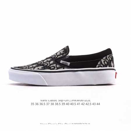 万斯 Vans 中性Classic Slip-On 帆布鞋 硫化板鞋 休闲低帮 运动鞋。Vans的棋盘格鞋款千千万，但Slip-On系列绝对是经典中的经典，松弛 - 点击图像关闭