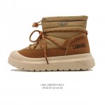 公司级 Ugg雪地靴 中帮筒靴 时尚舒适男鞋厚底增高长筒靴 俏皮可爱的百变造型， 美国轻奢品牌Ugg 平底系列冬季 雪地休闲保暖毛毛雪地靴。官方同步包装 检验标