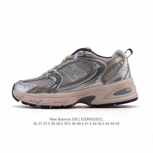 真标 新百伦 Nb530 New Balance 530 复跑古鞋 厚底增高老爹鞋 缓震运动慢跑鞋。Nb530这鞋双确实是Nb家经复典古款式之一，以全科新技诠释