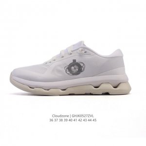 新品 昂跑 On 男女子25新款跑步鞋 Cloudzone 透气支撑缓冲抓地超轻 冰白灰色 On昂跑Cloudzone 2025春夏时尚休闲运动鞋以科幻短片 Z