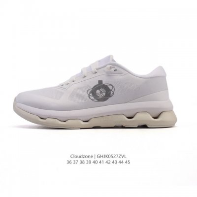 新品 昂跑 On 男女子25新款跑步鞋 Cloudzone 透气支撑缓冲抓地超轻 冰白灰色 On昂跑Cloudzone 2025春夏时尚休闲运动鞋以科幻短片 Z