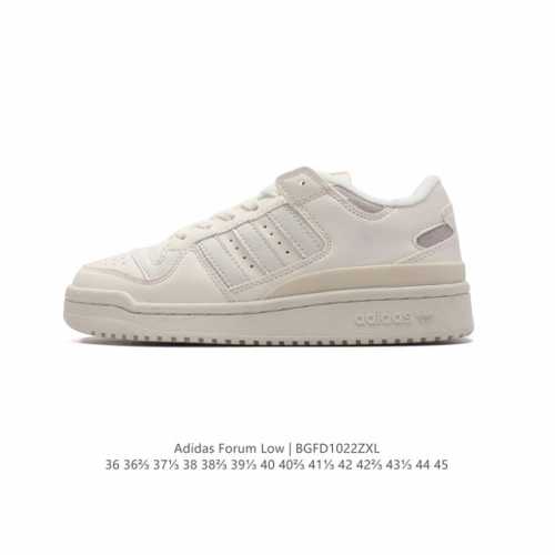 Adidas 阿迪达斯 三叶草 Forum Low 男女运动鞋 摩登演绎篮球风的经典鞋。英文的“Forum”，是进行表达的场所，在这里，可以释放自己的热情，阐述