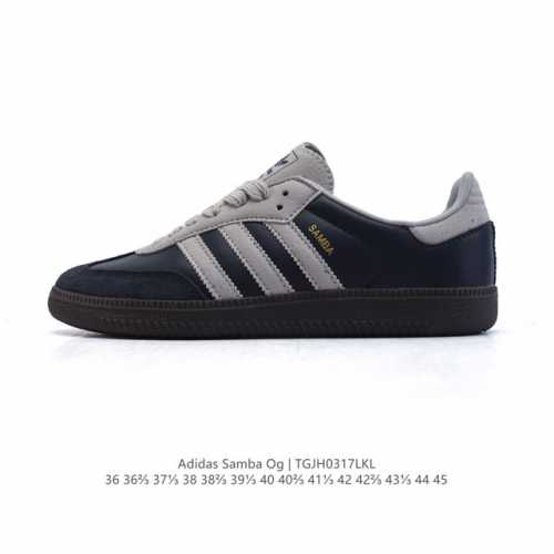 120 【高品质版本】阿迪达斯 德训鞋 Adidas Originals Samba Og Shoes 经典运动鞋小白鞋 「T头鞋」男女士板鞋 彰显休闲摩登风情