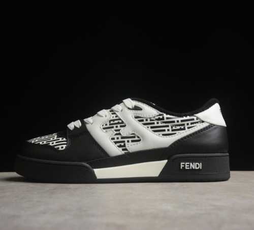 Fendi Match Sneaters 芬迪皮革低帮时尚运动板鞋 独家零售特供 全身20几个细节点全部做到一致还原 吊打市面所有版本 独家原装套装配件官方同源