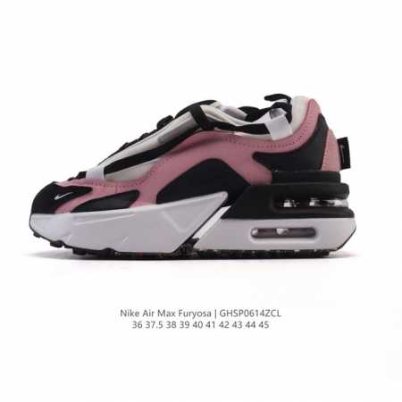 耐克 Nike Air Max Furyosa 男女子运动鞋气垫 厚底增高板鞋。采用灵感源自 90 年代疾速跑鞋的前卫外观，以新颖巧思大胆演绎时尚风范与舒适性能 - 点击图像关闭