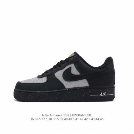耐克 Nike Air Force 1 '07 Low 空军一号含气垫 低帮百搭厚底增高休闲运动板鞋。柔软、弹性十足的缓震性能和出色的中底设计，横跨复古与现代的 - 点击图像关闭
