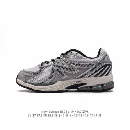 真标 NB 新百伦 New Balance ML860 V2 系列复古老爹风休闲运动慢跑。采用丝光猪巴皮革拼接透气网眼织物鞋面T-Beam大底提供足步弓支撑，保 - 点击图像关闭