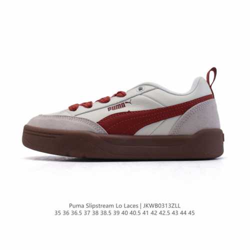 彪马 Puma 彪马跑步鞋 历久弥新的复古感，Puma Slipstream Laces 低帮耐磨新款 厚底增高皮面运动休闲板鞋。全新款 Slipstream