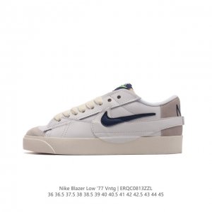 耐克 Nike Blazer Low '77 Vntg 男女子运动板鞋 重现低调风格和经典篮球外观，依托经典简约魅力和舒适性能，备受街头时尚赞誉。华美翻毛皮细节