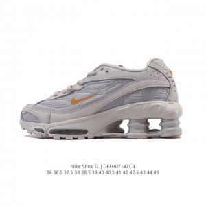 耐克 Nike Shox Tl 男子运动鞋厚底增高老爹鞋，令机械力学缓震性能跃升新层次。采用透气网眼鞋面和全掌型 Nike Shox 技术，革新演绎经典 200