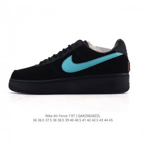 联名奢侈品大牌-蒂芙尼 Tiffany & Co. X Nike Air Force 1 Low Sp”1837“空军一号经典低帮百搭休闲运动板鞋“联名黑蒂芙尼