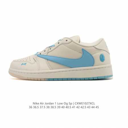 公司级 真标 耐克 Nike Air Jordan 1 Low Og Sp Military Blue Aj1乔1倒勾 2025年新款 蛇年新款 路易威登联名 - 点击图像关闭