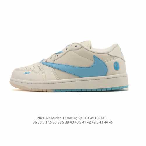 公司级 真标 耐克 Nike Air Jordan 1 Low Og Sp Military Blue Aj1乔1倒勾 2025年新款 蛇年新款 路易威登联名
