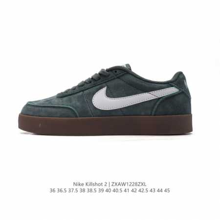 耐克板鞋 生胶米白 复古板鞋j.Crew X Nike 联名 Killshot Ii Leather 男女休闲复古运动鞋。采用米白色皮革制作鞋身，大号swoos - 点击图像关闭