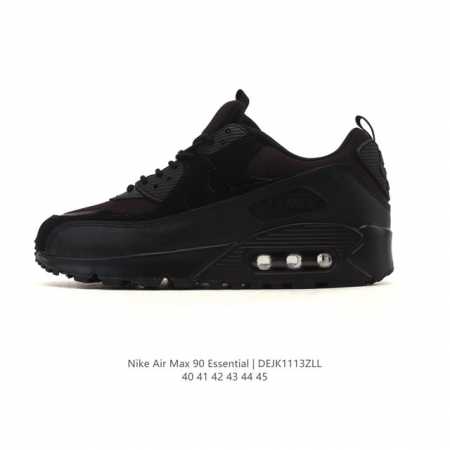 耐克 Nike Air Max 90 Essential 运动鞋气垫缓震跑步鞋，秉承该系列非凡缓震性能，缔造出众舒适穿着感与高级牛剖层革、人造革与织物组合鞋面， - 点击图像关闭