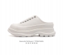 意大利高奢品牌-亚历山大 麦昆 Alexander Mcqueen Sole Sneakers 低帮时装厚底显高百搭休闲松糕鞋 包头运动拖鞋 女式小白鞋 厚底增