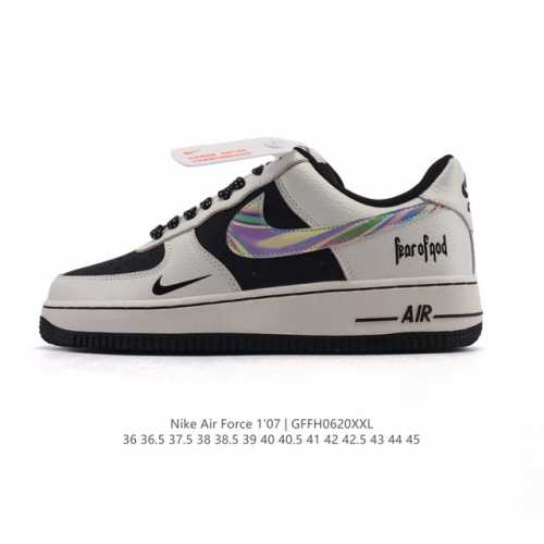 公司级 耐克 Nike Air Force 1 '07 Low 2025新年新款 蛇年限定 空军一号含气垫 小白鞋 低帮百搭厚底增高休闲运动板鞋。柔软、弹性十足