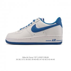 耐克 Nike Air Force 1 '07 Low 空军一号含气垫 小白鞋 低帮百搭厚底增高休闲运动板鞋。柔软、弹性十足的缓震性能和出色的中底设计，横跨复古
