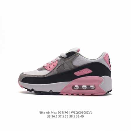 Nike 耐克 Air Max 90 Nrg 男女子休闲运动鞋 气垫运动鞋 鬼脸 倒钩 超大logo透气舒适减震耐磨底休闲运动跑步鞋。设计均采用无缝防水 Tec - 点击图像关闭