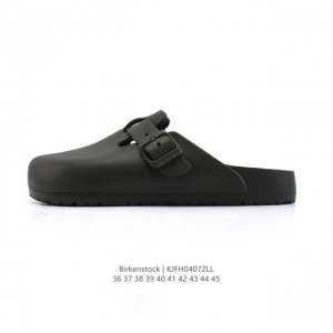 公司级德国百年知名鞋履品牌 勃肯Birkenstock Boston Suede Shearling 波士顿系列休闲凉拖鞋 低帮牛皮绒面革复古软木底包头露跟休闲