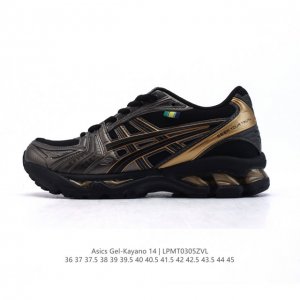 180 亚瑟士 Asics Gel-Kayano 14 运动休闲透气专业缓震慢跑鞋。采用工程弹性双层再生网格密度鞋面材质，后跟3D可视Gel缓震乳胶物料，升级F