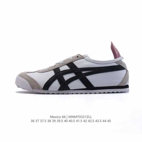 130 asics/亚瑟士 男女鞋真标半码制 配足弓鞋垫 日产经典老牌-鬼塚虎/Onitsuka Tiger Mexico 66经典墨西哥系列复古经典百搭板鞋休