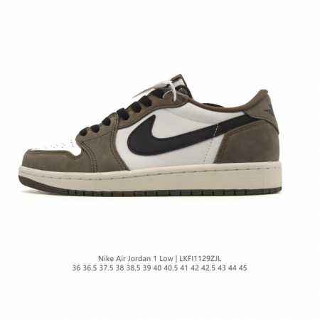 公司级 耐克 乔丹Air Jordan 1 Low Aj1 乔1 乔丹1代Aj1 低帮复古文化休闲运动篮球鞋。该鞋款从 1985 年元年款汲取设计灵感，焕新演绎 - 点击图像关闭