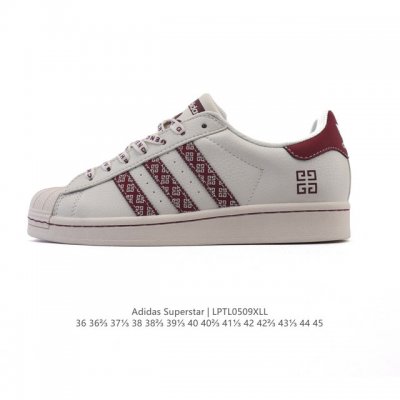 公司级 阿迪达斯 Adidas Superstar 2025年新款鞋子 蛇年新款经典贝壳头系列 新款休闲板鞋潮流男女士运动鞋 。鞋面柔软皮革拼接材质 标志性的贝