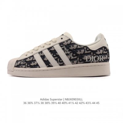 公司级 阿迪达斯 Adidas Superstar 2025年新款鞋子 经典贝壳头系列 新款休闲板鞋潮流男女士运动鞋 。鞋面皮革拼接材质 标志性的贝壳鞋头，简约