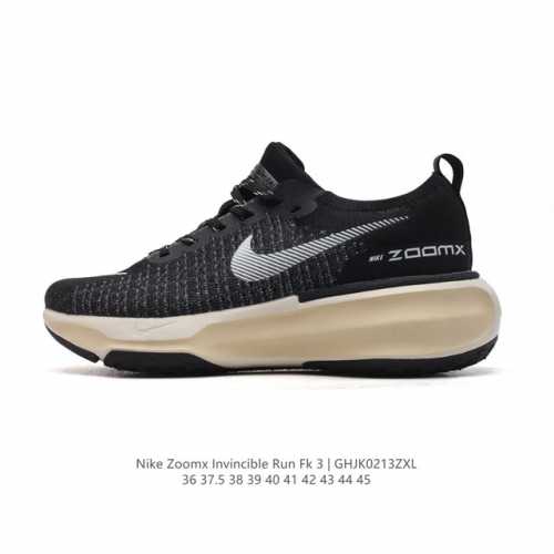 真标 耐克 Nike Zoomx Invincible Run Fk 3 机能风格运动鞋 厚底增高老爹鞋，最新一代的Invincible 第三代来了！首先鞋面采