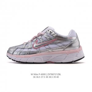 公司级 耐克 Nike 女子休闲运动鞋 P-6000Premium 轻便舒适透气防滑缓震耐磨跑步鞋。P-6000 是一款植根于 0 年代风格的混合款式，让人想起