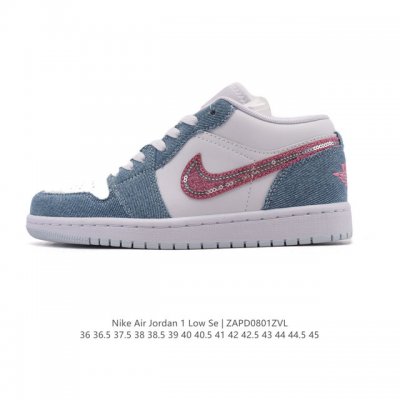 耐克 乔丹Air Jordan 1 Low Aj1 乔1 乔丹1代Aj1 低帮复古文化休闲运动篮球鞋。从1985 年面世的元年款汲取设计灵感，采用简洁大方的经典