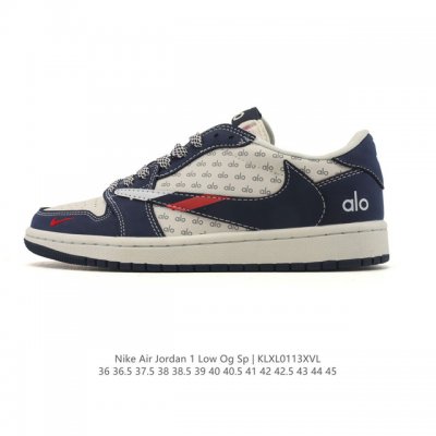 公司级 耐克 Nike Air Jordan 1 Low Og Sp Military Blue Aj1乔1倒勾 2026年新款 低帮篮球鞋 Aj1 乔丹1代