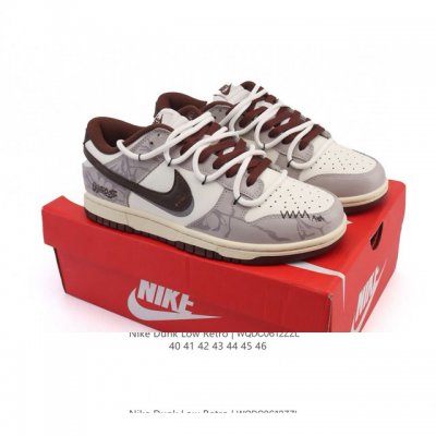特价 耐克 Nike Dunk Low Retro 运动鞋复古板鞋2025年新款 解构绑带 双鞋带 男鞋，作为 80 年代经典篮球鞋款，起初专为硬木球场打造，后