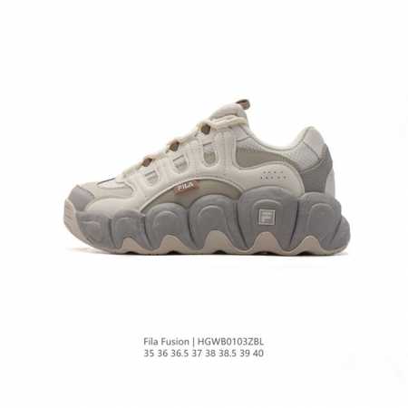 公司级 斐乐 女款老爹鞋 Fila Fusion 厚底增高百搭运动鞋 意大利百年经典运动品牌，网红单品 小红书推荐爆款 Fila斐乐新款小白鞋斐乐潮牌文化街头风 - 点击图像关闭
