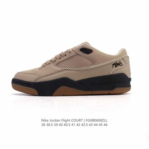 耐克 Nike 乔丹 Jordan Flight Court 时尚休闲 防滑耐磨 低帮运动鞋 复古篮球鞋 女款 Jordan 新鞋型 又来了！新配色曝光！滑板与