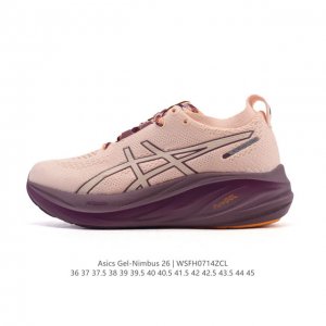 Asics Gel Nimbus26 2025年新款 01#亚瑟士#跑步鞋 超厚底增高百搭老爹鞋 最舒适跑鞋，中底两大独家科技都带来全新能量，造就历来最软弹的