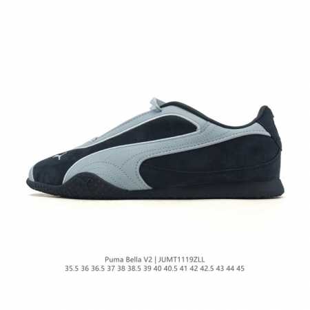 特价原价150元 puma彪马 Bella V2 Leather 中国限定时尚百搭 舒适 德训 薄底鞋 耐磨 低帮 生活休闲鞋 新款情侣复古运动鞋男女子德训鞋休 - 点击图像关闭